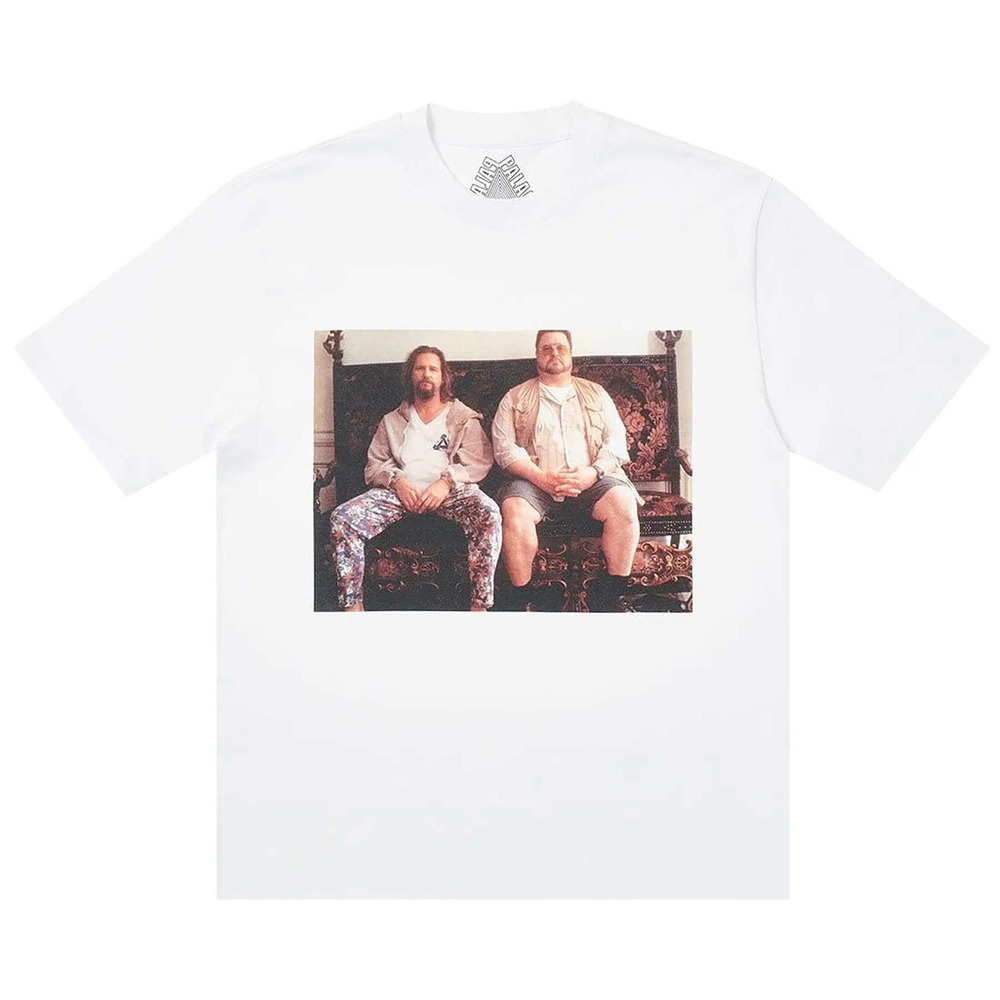 Palace Dude T-Shirt P19TS014 White Cotton Graphic‎ Tee Mens Large